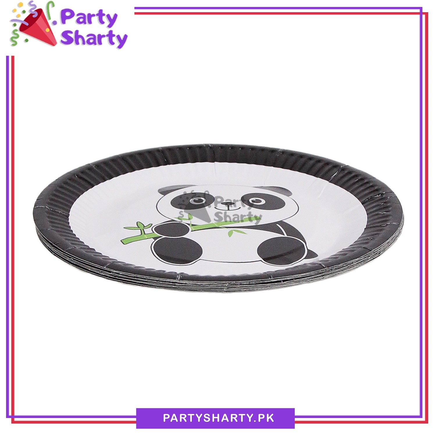 Panda Theme Party Disposable Paper Plates for Panda Theme Party and Decoration
