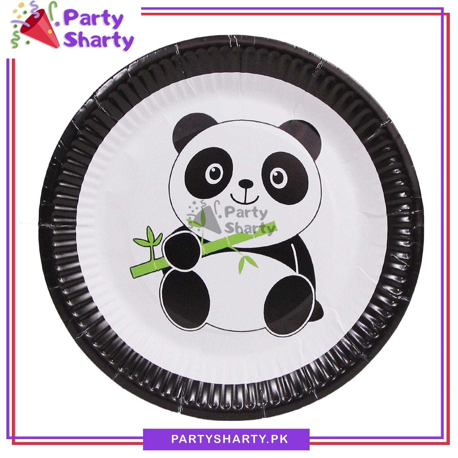 Panda Theme Party Disposable Paper Plates for Panda Theme Party and Decoration