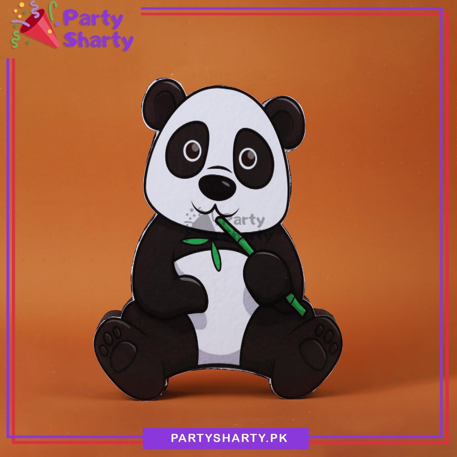 D-2 Panda Character Thermocol Standee For Panda Theme Based Birthday Celebration and Party Decoration