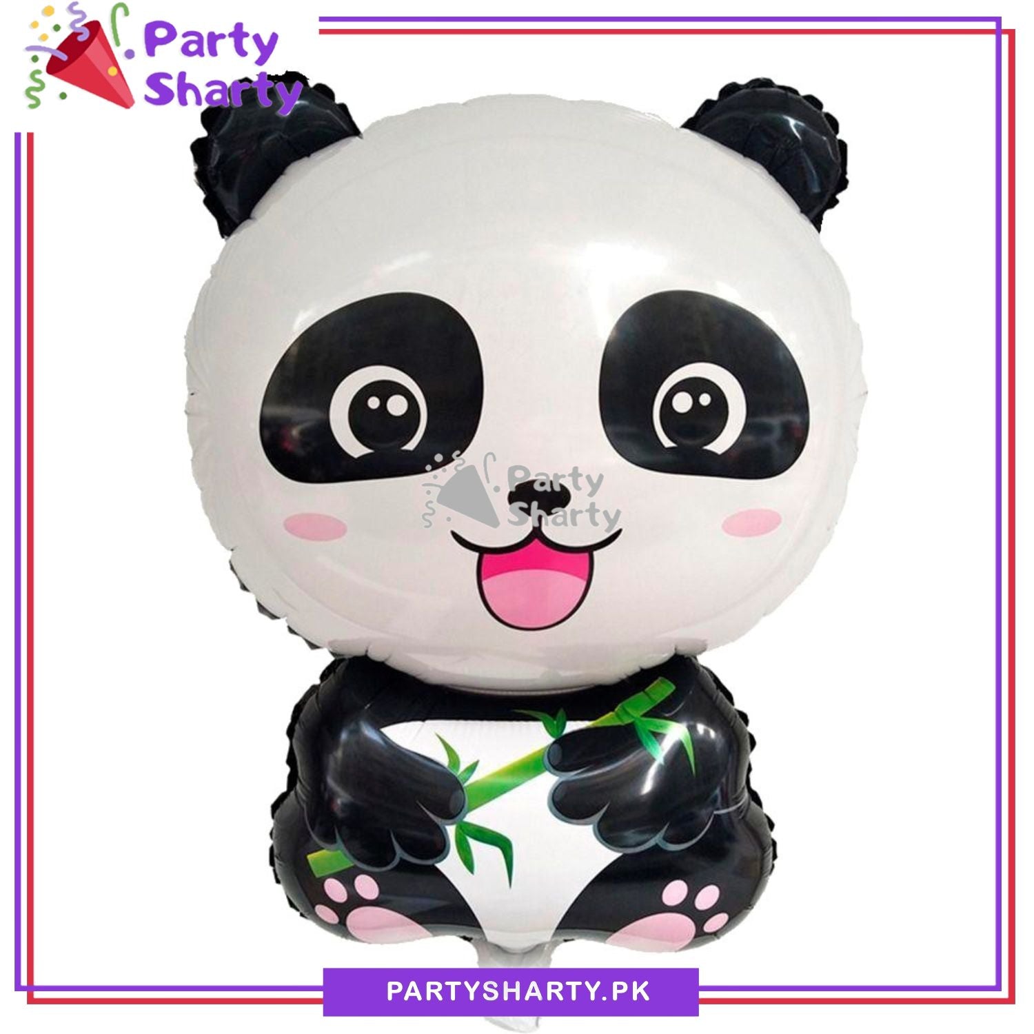 Panda Shaped Foil Balloons For Jungle / Safari / Wild One Theme Birthday Party Decoration and Celebration