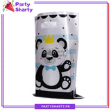 Panda With Crown Theme Goody Bag Pack Of 10 For Panda Theme Favor Bags