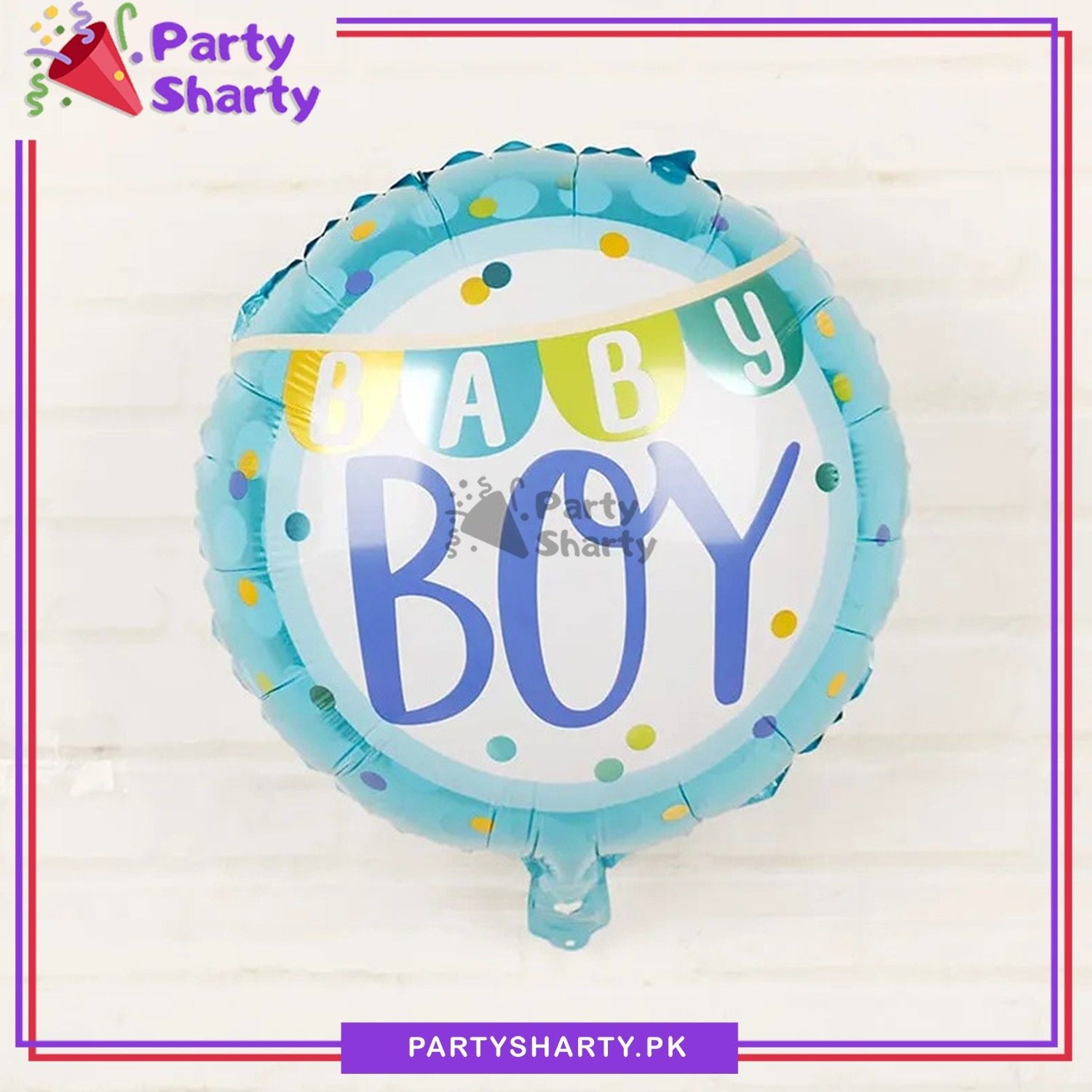 Baby Boy / Girl Round Shaped Foil Balloon for Baby Shower, Gender Reveal Event Decoration and Celebration