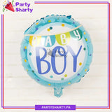 Baby Boy / Girl Round Shaped Foil Balloon for Baby Shower, Gender Reveal Event Decoration and Celebration