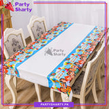 Cocomelon Theme Table Cover For Birthday Party and Decoration