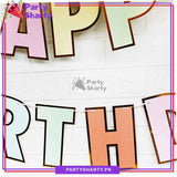 Happy Birthday Pastel Multi Card Banner for Decoration and Birthday Celebration