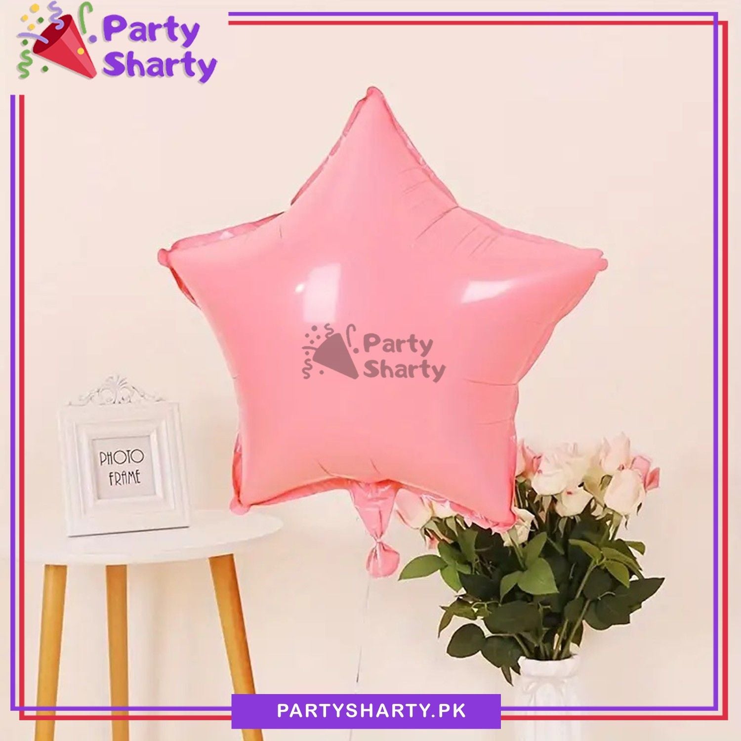 Pastel Color Star Foil Balloon For Birthday Party and Event Decoration