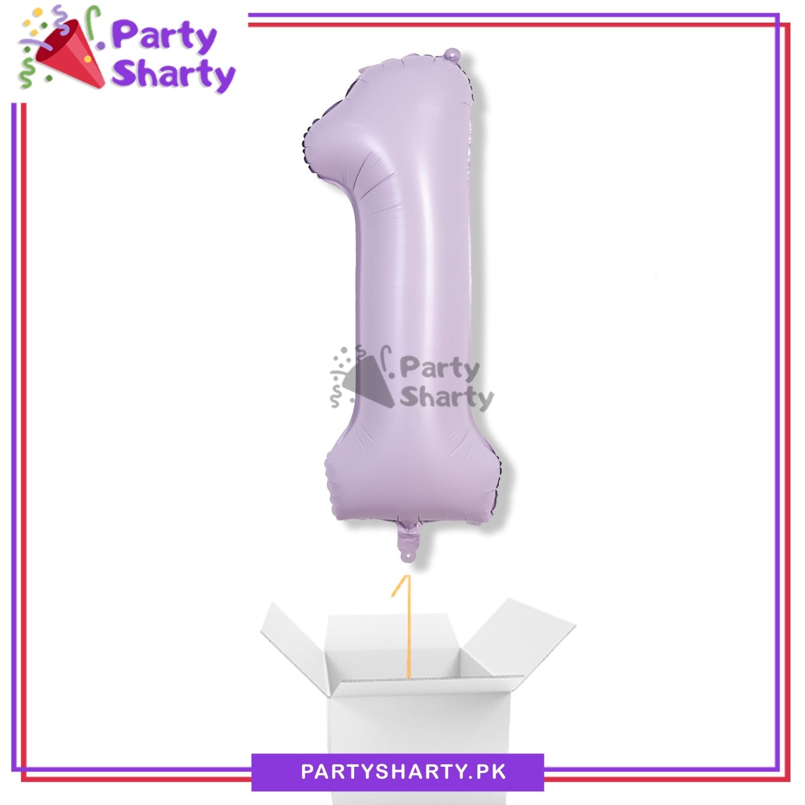 40inches Pastel Purple Number Foil Balloon for Party Decoration & Celebration