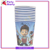Paw Patrol Theme Birthday Party Paper Cups / Glass For Themed Based Party Supplies and Decorations