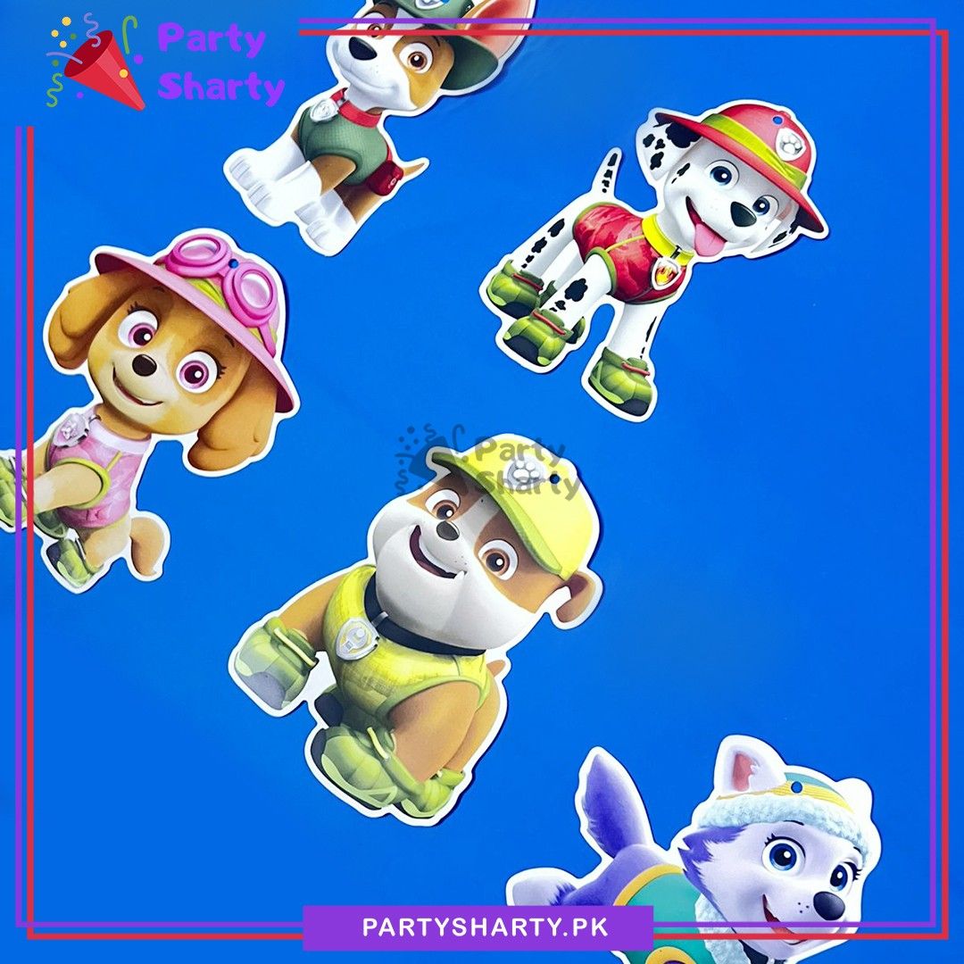 Paw Patrol Theme Red Swirls For Paw Patrol Theme Birthday Party & Decoration