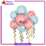 Pink / Blue Latex Balloons (Its a Girl / Its a Boy) for Decoration and Baby Shower Celebration (10 pcs)