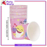 Pink Baby Shark Theme Birthday Party Cups For Party Supplies and Decorations