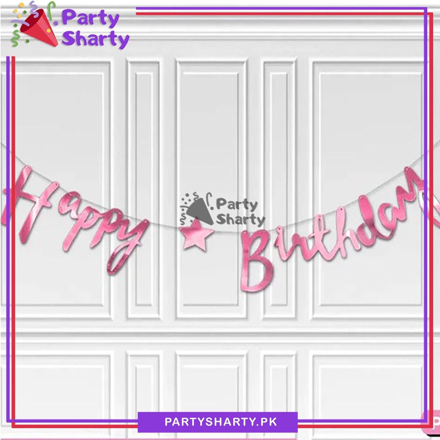 Happy Birthday Banner Bunting Garland for Birthday Parties and Decoration