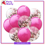 Latex Balloons with Confetti Filled Balloons for Party Decoration (10 pcs / set)
