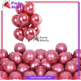 Metallic Chrome Balloons (Pack of 10) For Birthday, Wedding, Anniversary, Baby Shower Party Decoration