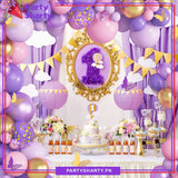 100pcs Pink & Purple Butterfly Theme Balloon Garland For Birthday Decoration and Party Celebrations