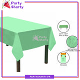 Plain Color Plastic Table Cover (137 x 183 cm) For Party Decoration and Celebration