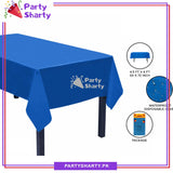 Plain Color Plastic Table Cover (137 x 183 cm) For Party Decoration and Celebration