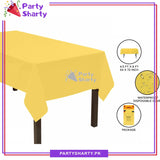 Plain Color Plastic Table Cover (137 x 183 cm) For Party Decoration and Celebration