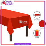 Plain Color Plastic Table Cover (137 x 183 cm) For Party Decoration and Celebration