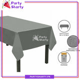 Plain Color Plastic Table Cover (137 x 183 cm) For Party Decoration and Celebration