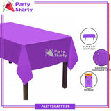 Plain Color Plastic Table Cover (137 x 183 cm) For Party Decoration and Celebration