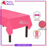 Plain Color Plastic Table Cover (137 x 183 cm) For Party Decoration and Celebration