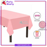 Plain Color Plastic Table Cover (137 x 183 cm) For Party Decoration and Celebration