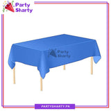 Plain Color Plastic Table Cover (137 x 183 cm) For Party Decoration and Celebration