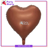 Plain Heart Foil Balloon For Teddy Bear Theme Party Decoration And Celebration