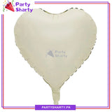 Plain Heart Foil Balloon For Teddy Bear Theme Party Decoration And Celebration