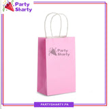 8*6 inches Plain Paper Goody Bags Pack Of 6 For Party Event Giveaways