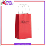 8*6 inches Plain Paper Goody Bags Pack Of 6 For Party Event Giveaways