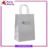8*6 inches Plain Paper Goody Bags Pack Of 6 For Party Event Giveaways