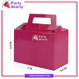 Plain Solid Color Favor / Goody Boxes Pack of 10 For Birthday and Event Celebration