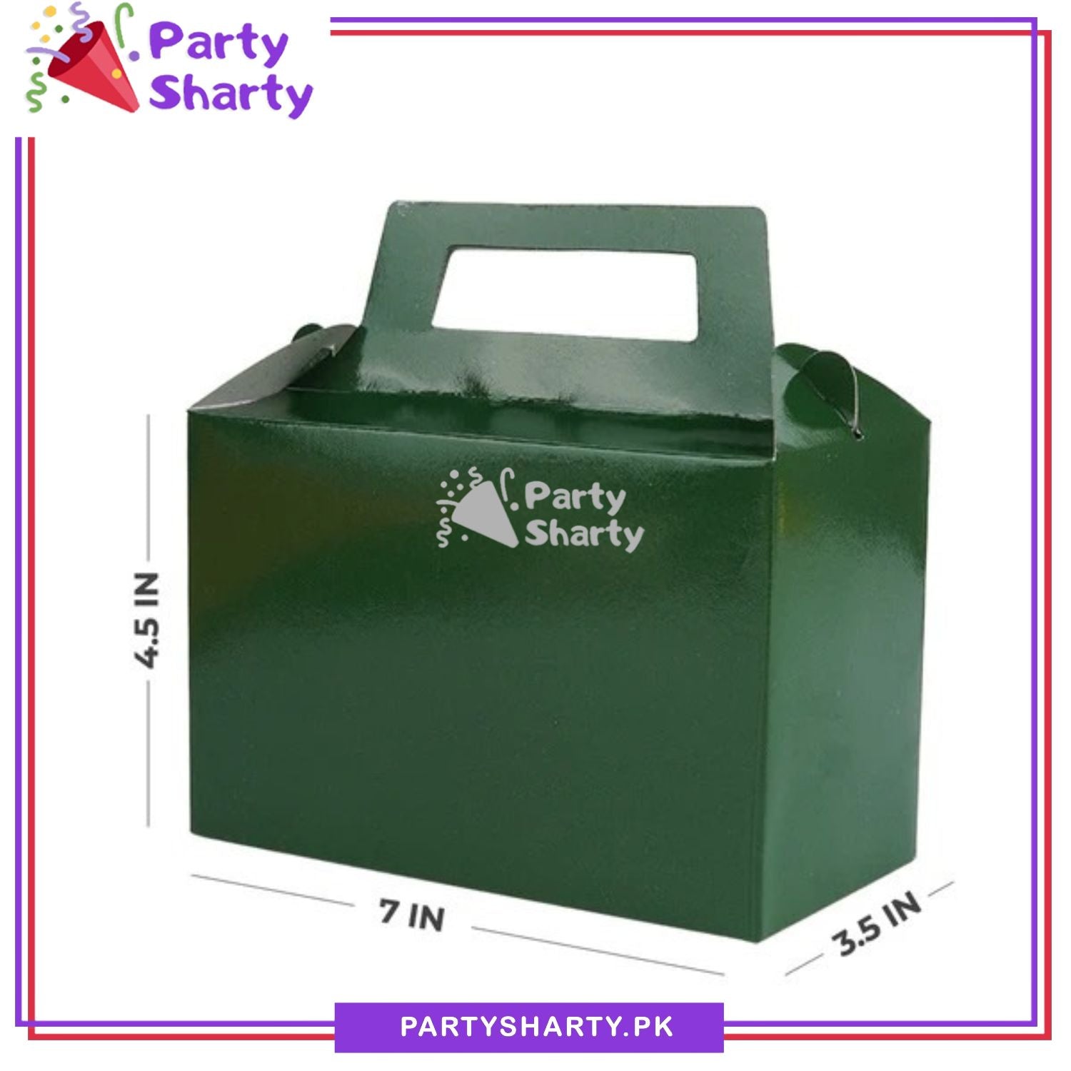 Plain Solid Color Favor / Goody Boxes Pack of 10 For Birthday and Event Celebration
