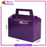 Plain Solid Color Favor / Goody Boxes Pack of 10 For Birthday and Event Celebration