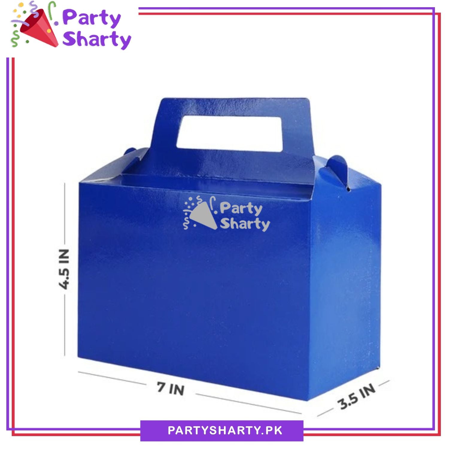 Plain Solid Color Favor / Goody Boxes Pack of 10 For Birthday and Event Celebration