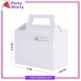 Plain Solid Color Favor / Goody Boxes Pack of 10 For Birthday and Event Celebration