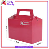 Plain Solid Color Favor / Goody Boxes Pack of 10 For Birthday and Event Celebration