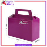Plain Solid Color Favor / Goody Boxes Pack of 10 For Birthday and Event Celebration