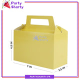 Plain Solid Color Favor / Goody Boxes Pack of 10 For Birthday and Event Celebration