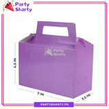 Plain Solid Color Favor / Goody Boxes Pack of 10 For Birthday and Event Celebration