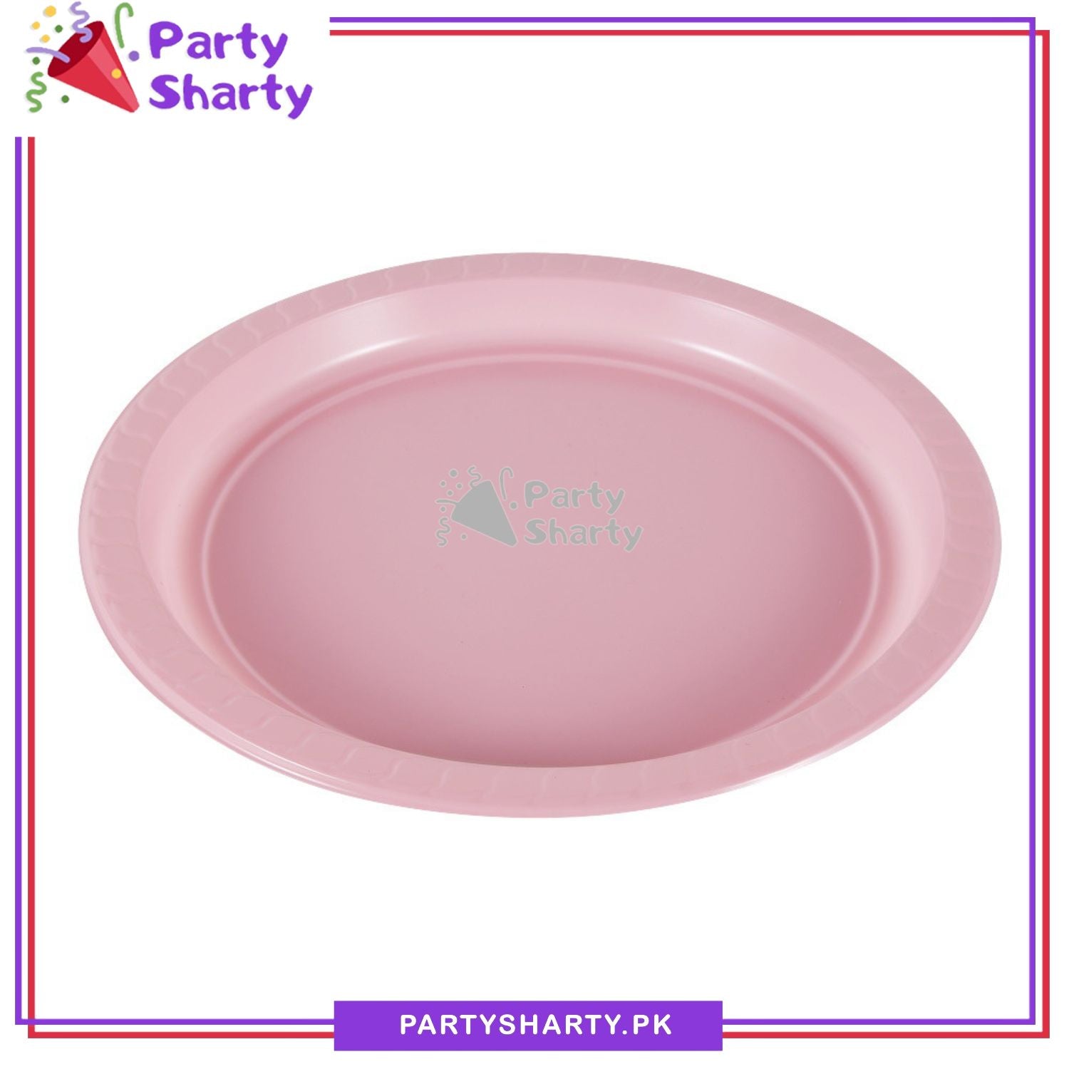7 inches Plain Solid Color Small Size Plastic Party Plates For Party Event Decoration & Celebration