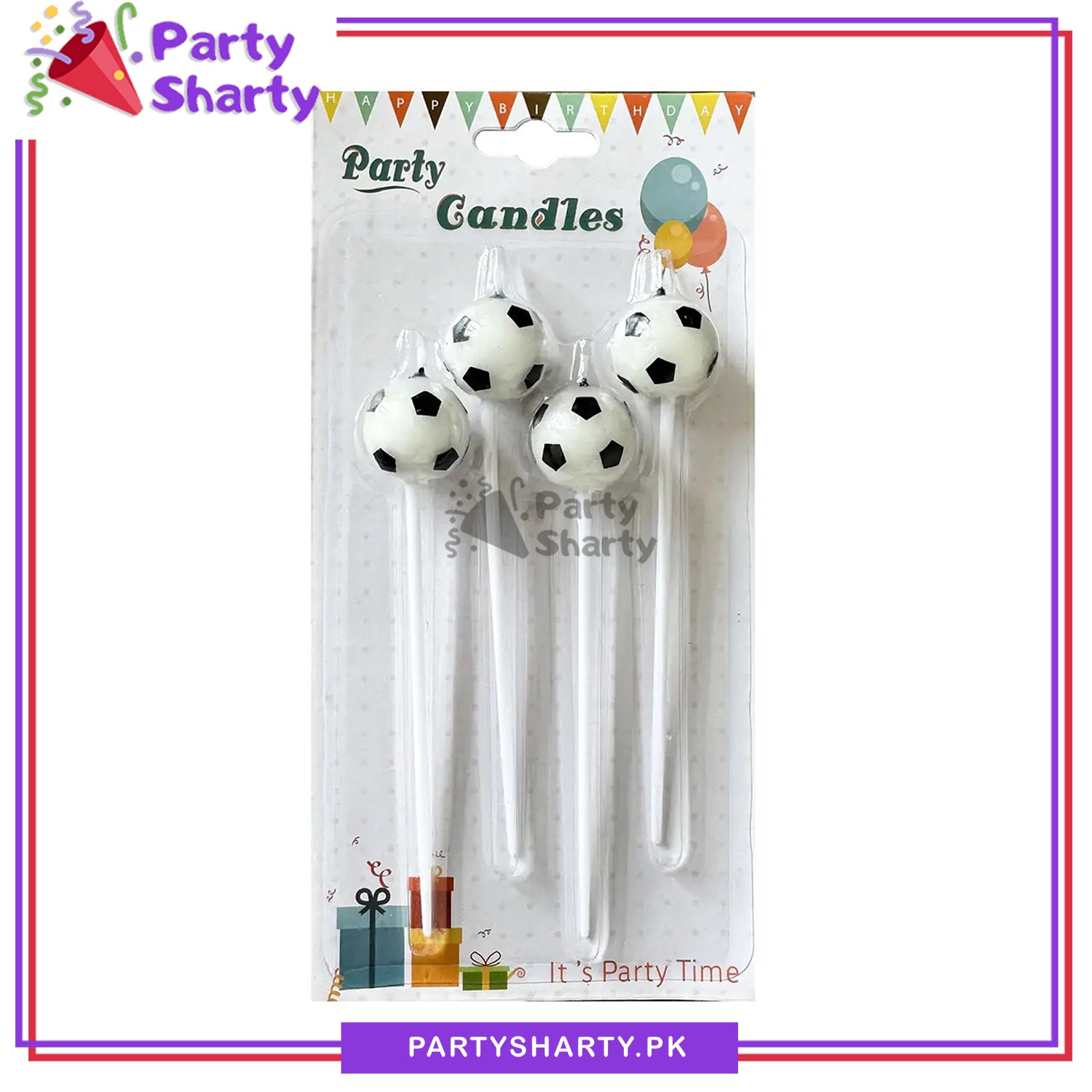Playful Soccer / Football Theme Birthday Candle For Party Celebrations