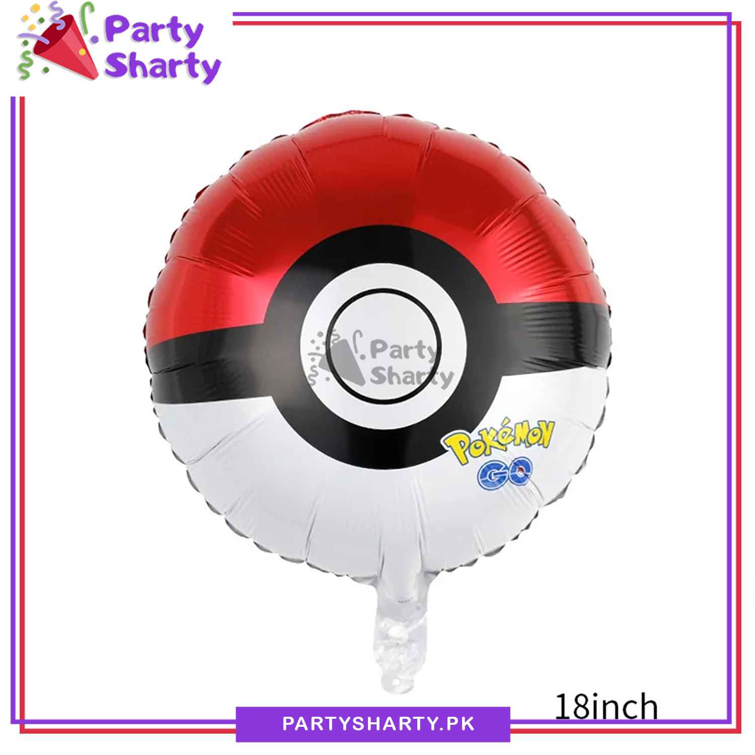 Pokémon Go Printed Round Shaped Foil Balloon For Birthday Party Decoration and Celebration