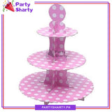 Polka Dots Design Cupcake Stand For Birthday Party Decoration and Celebration