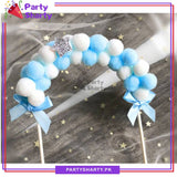 Pom Pom Arch Style Cake Toppers For Pastel Princess Party Decorations & Celebrations