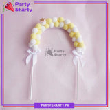 Pom Pom Arch Style Cake Toppers For Pastel Princess Party Decorations & Celebrations