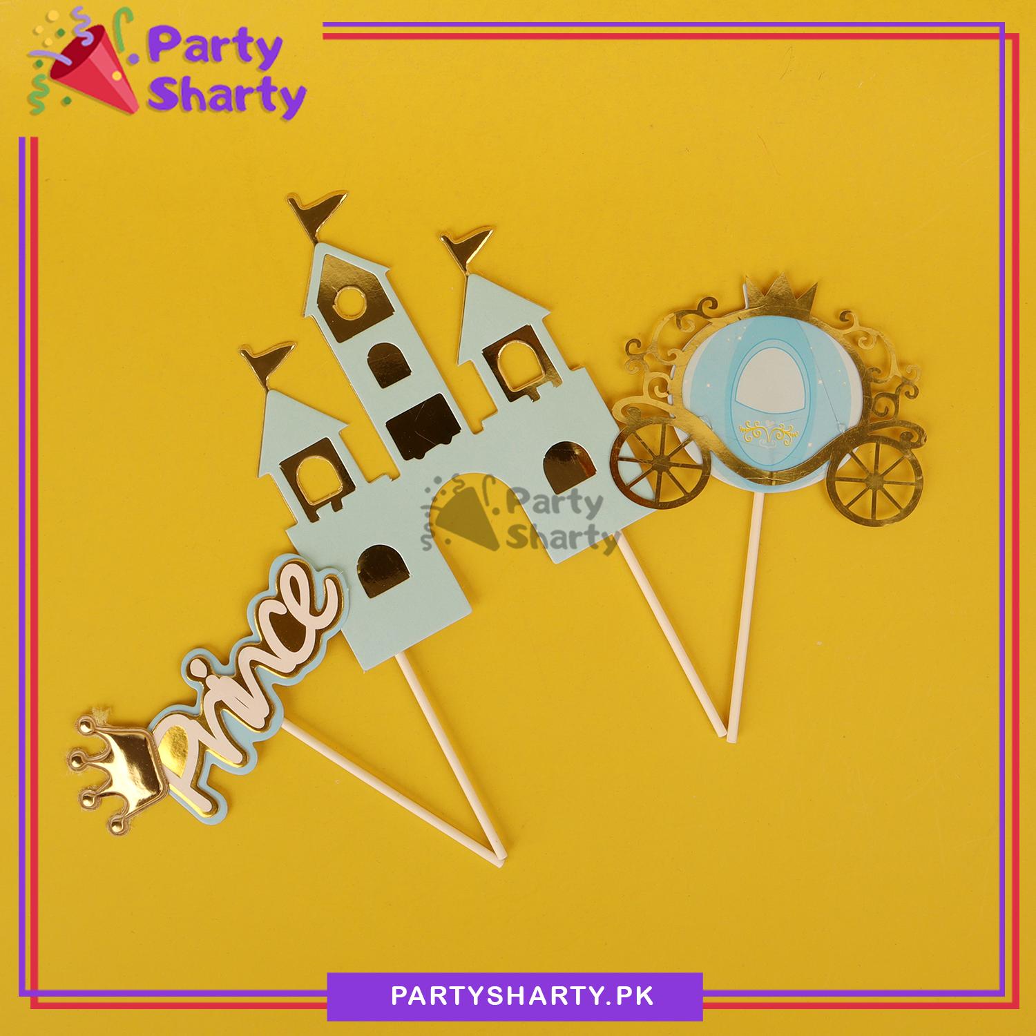 Prince Tree Topper Prince Theme Cake Topper Set of 3 for Royal Prince Theme Birthday Deco ...