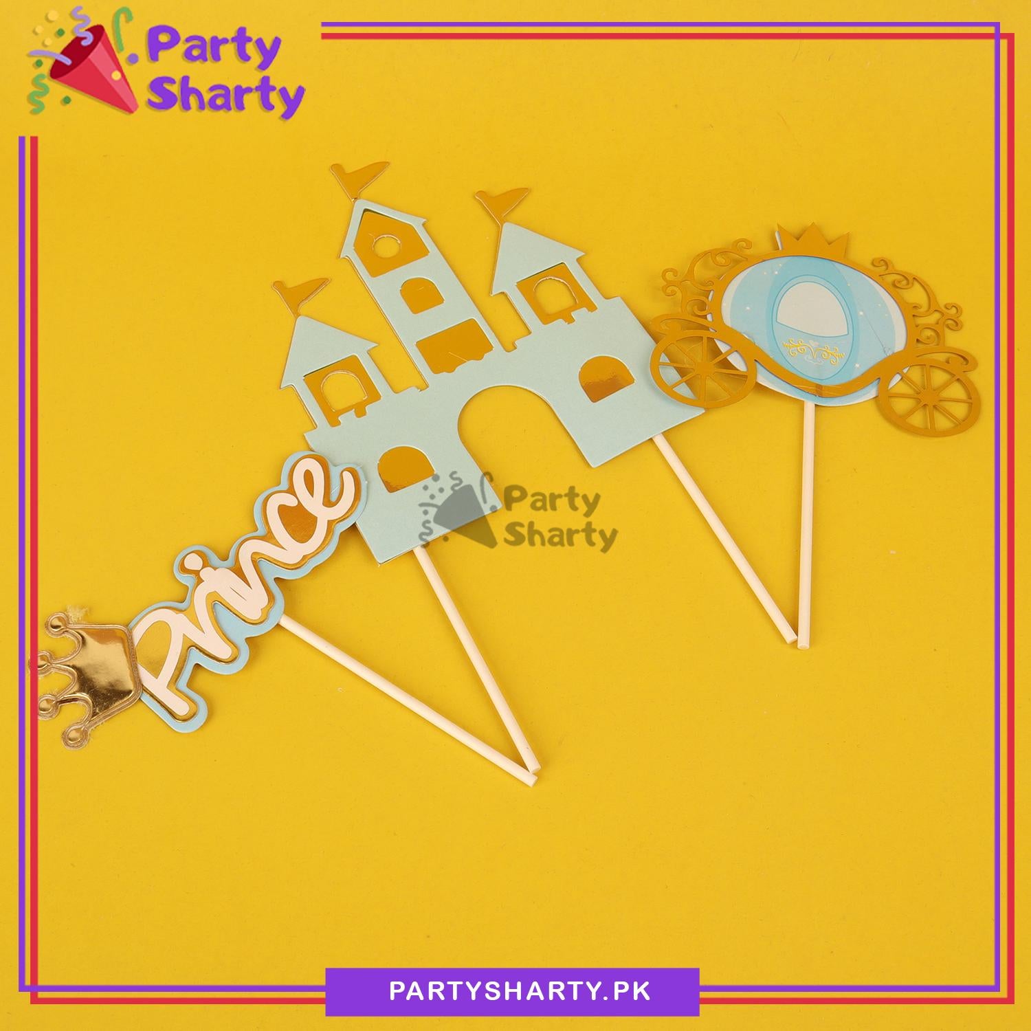 Prince Tree Topper Prince Theme Cake Topper Set of 3 for Royal Prince Theme Birthday Deco ...